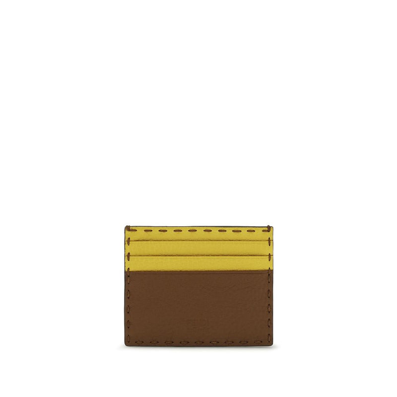 Fendi Calf Leather Bos Taurus Wallet in Multicolor