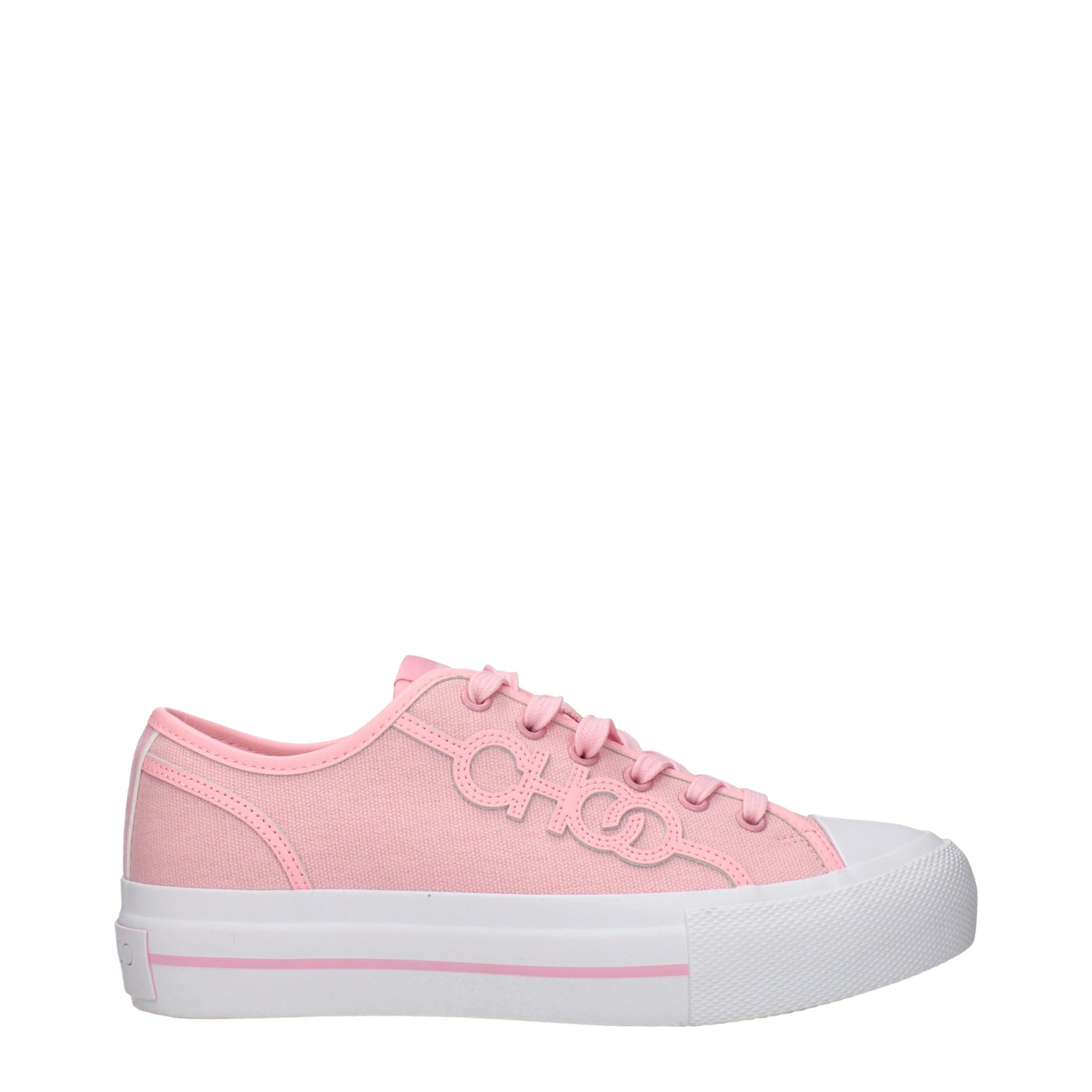 Jimmy Choo Low-Top Sneakers in Pink Fabric