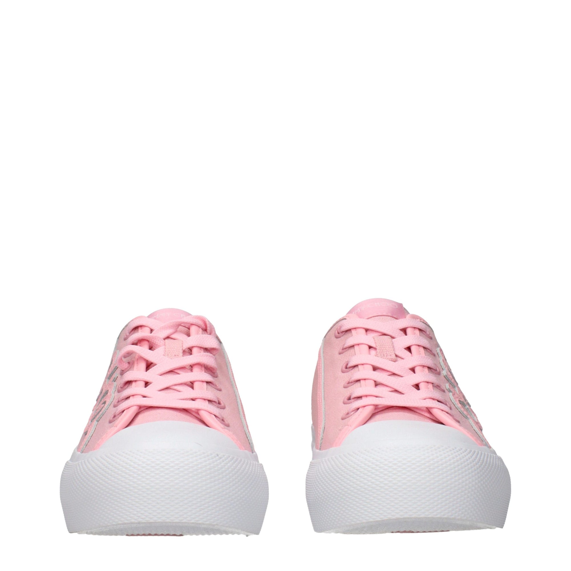 Jimmy Choo Low-Top Sneakers in Pink Fabric