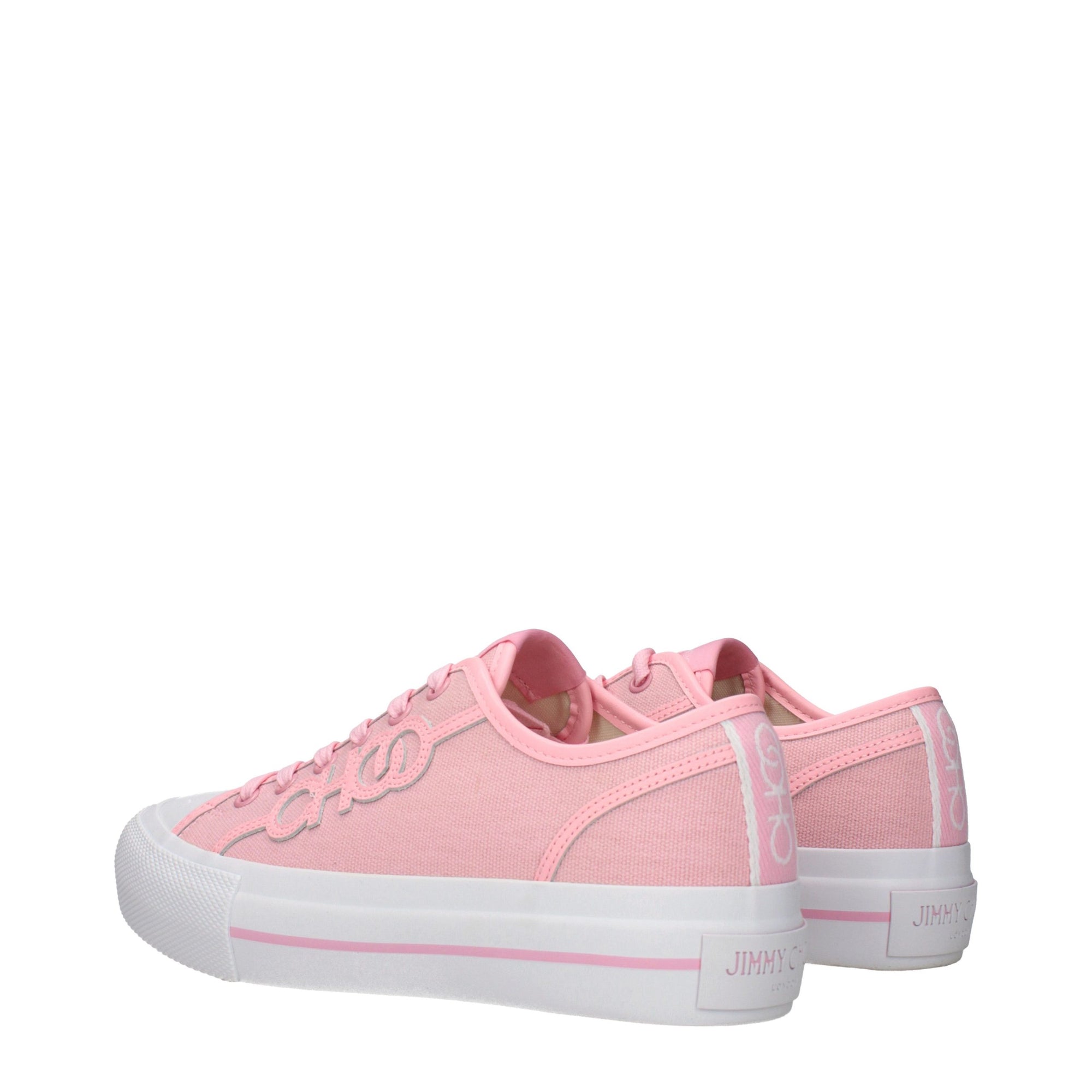 Jimmy Choo Low-Top Sneakers in Pink Fabric