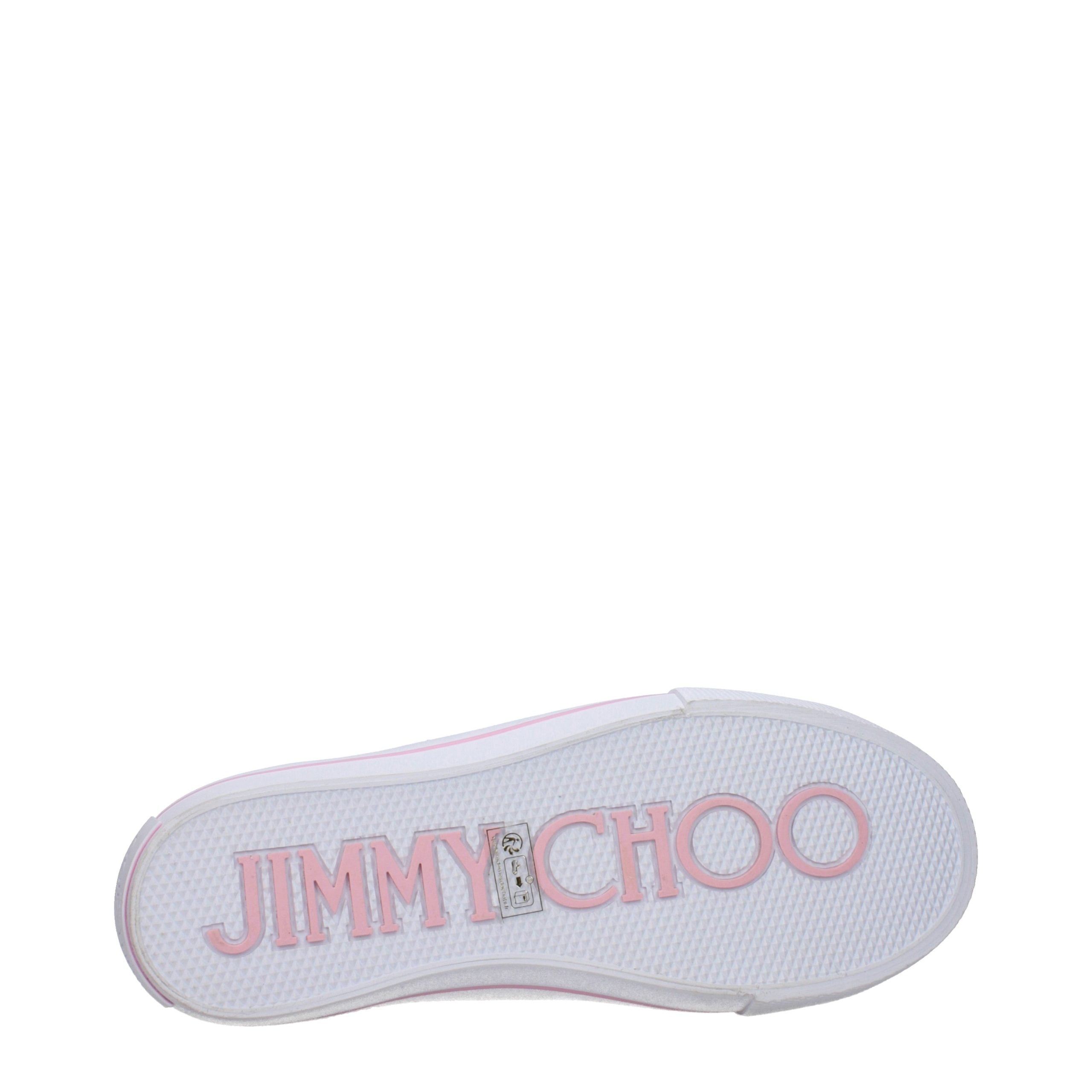 Jimmy Choo Low-Top Sneakers in Pink Fabric