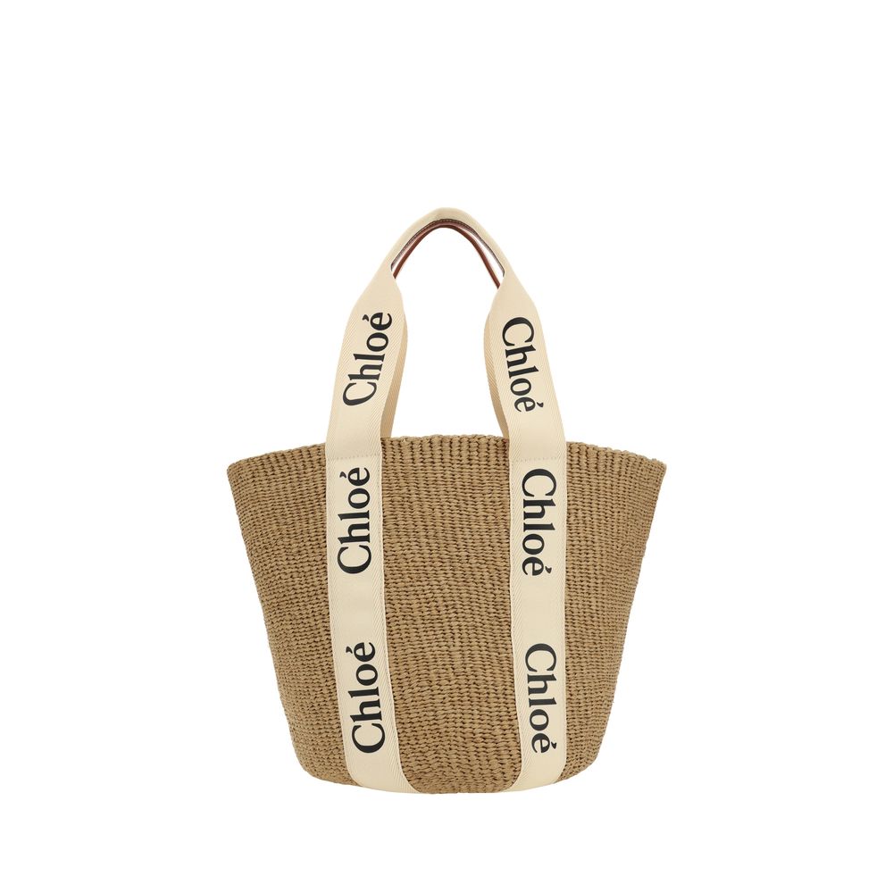Chloé Brown Paper Shoulder Bag