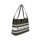 Cotton Shoulder Bag – Black