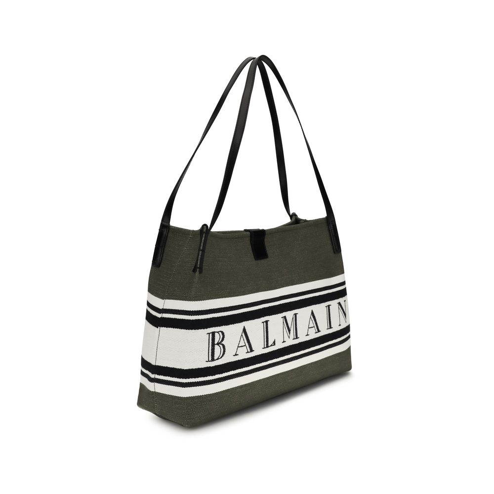 Cotton Shoulder Bag – Black