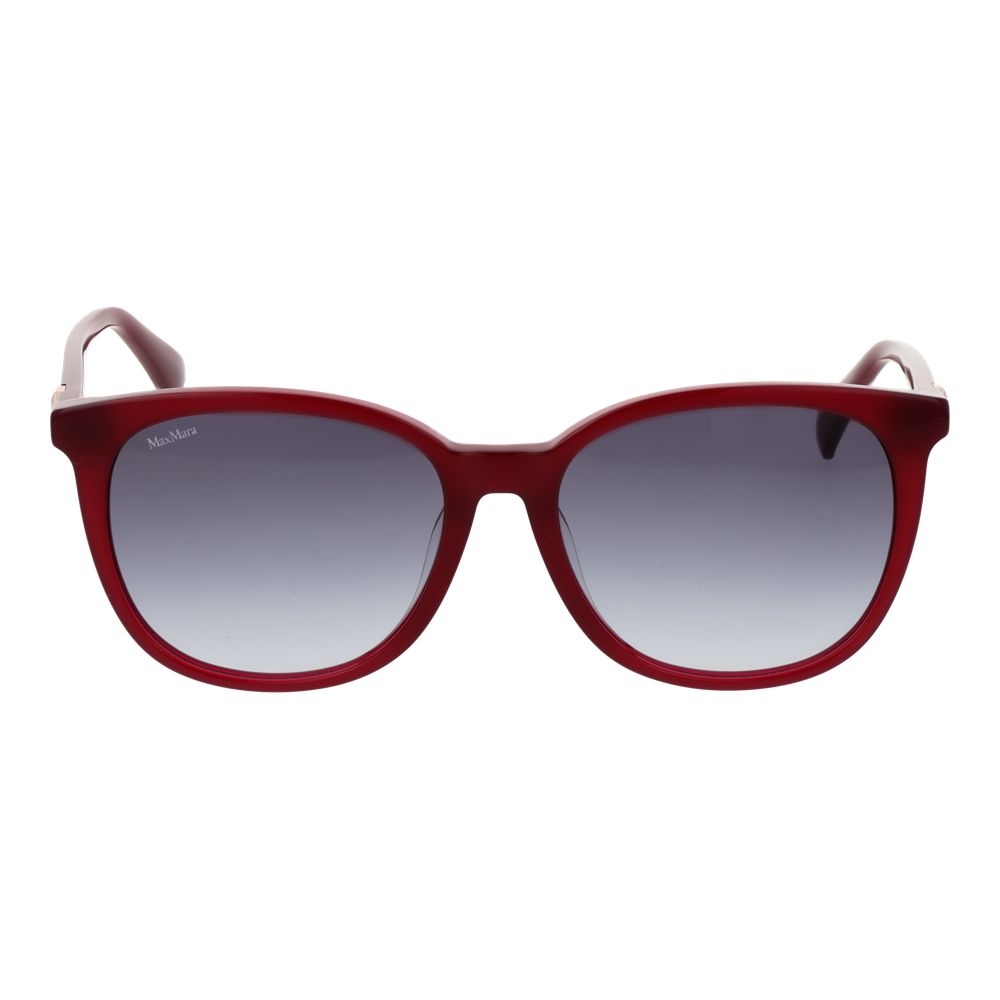 Lunettes de soleil en acétate Max Mara bordeaux