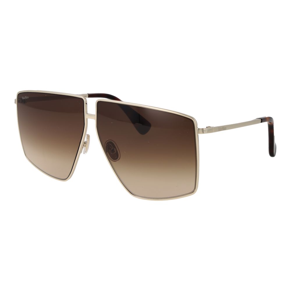 Lunettes de soleil métalliques Max Mara en argent