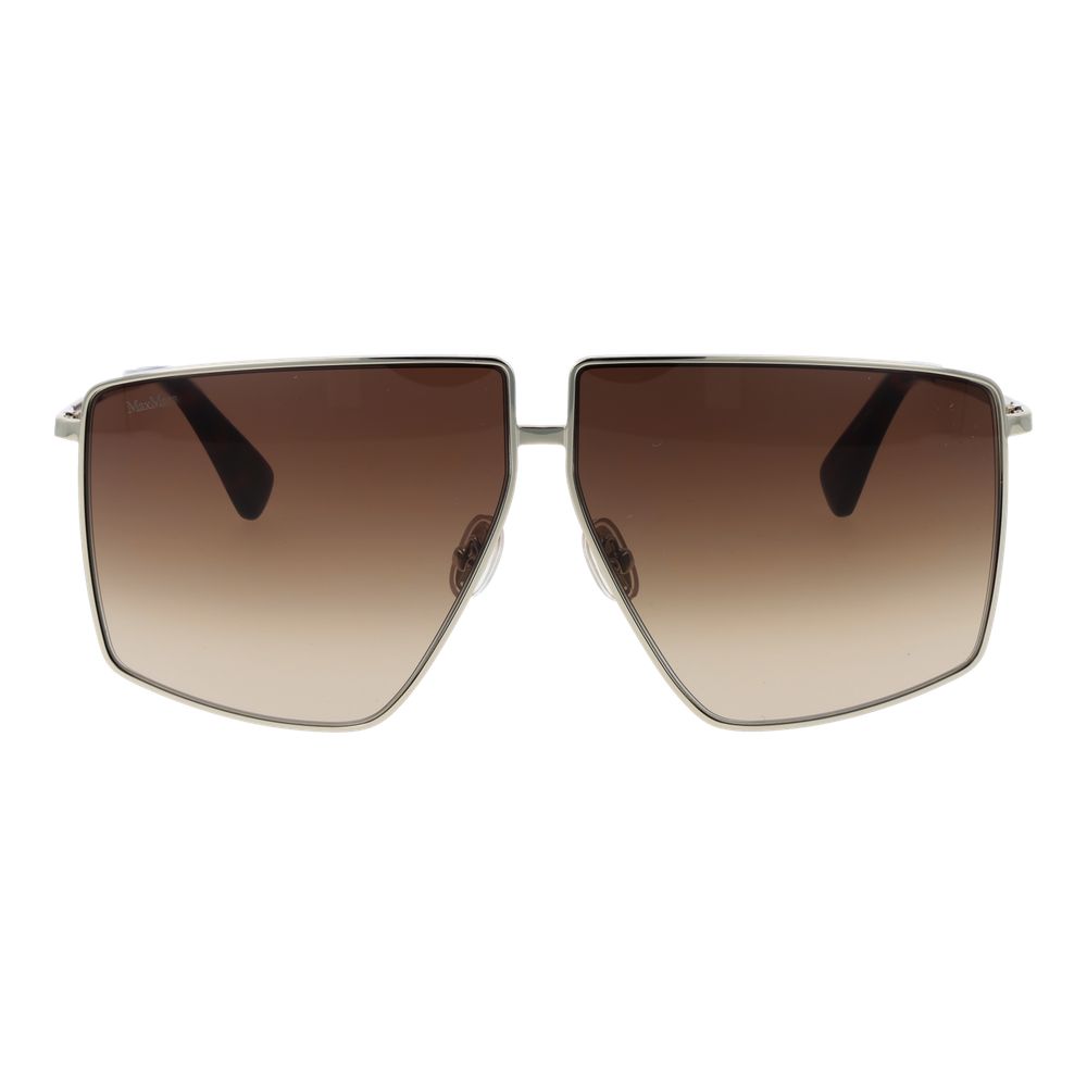 Lunettes de soleil métalliques Max Mara en argent