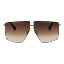 Lunettes de soleil métalliques Max Mara en argent