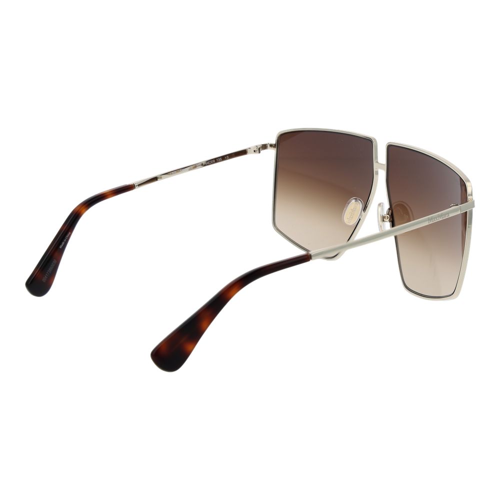 Lunettes de soleil métalliques Max Mara en argent