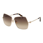 Lunettes de soleil métalliques Max Mara dorées