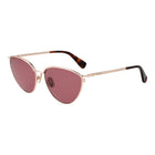 Lunettes de soleil métalliques Max Mara dorées