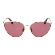 Lunettes de soleil métalliques Max Mara dorées