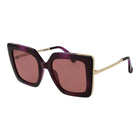 Max Mara Plastic Sunglasses in Purple