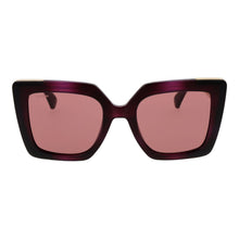 Max Mara Plastic Sunglasses in Purple