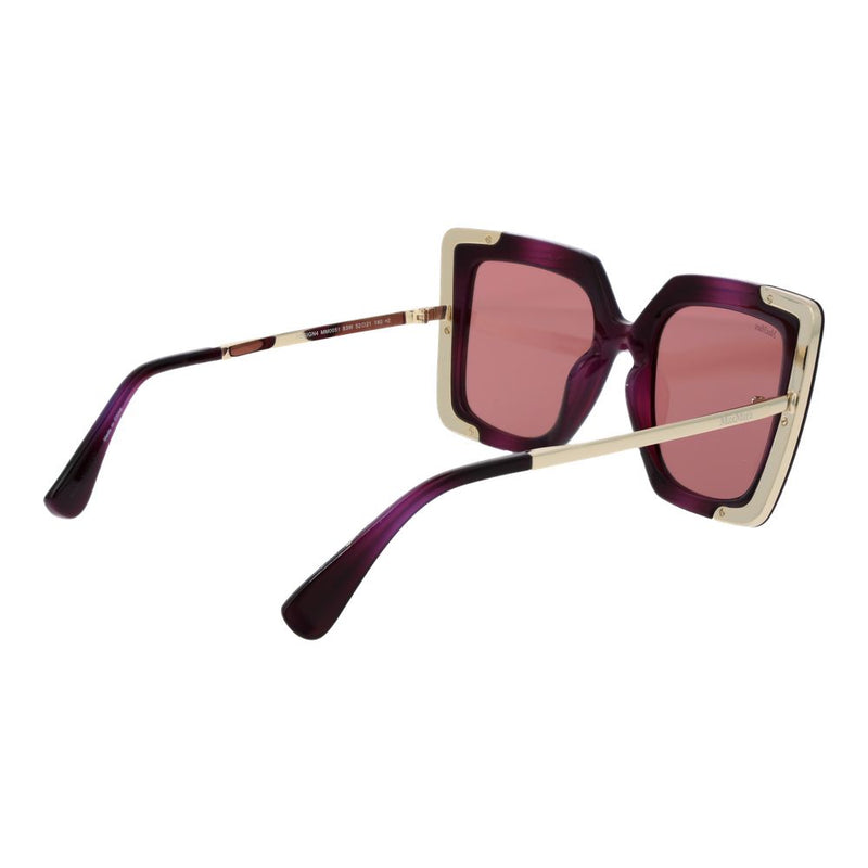 Max Mara Plastic Sunglasses in Purple