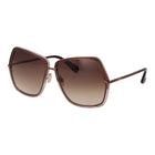 Lunettes de soleil métalliques Max Mara couleur bronze