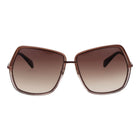 Lunettes de soleil métalliques Max Mara couleur bronze