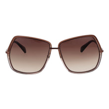 Lunettes de soleil métalliques Max Mara couleur bronze