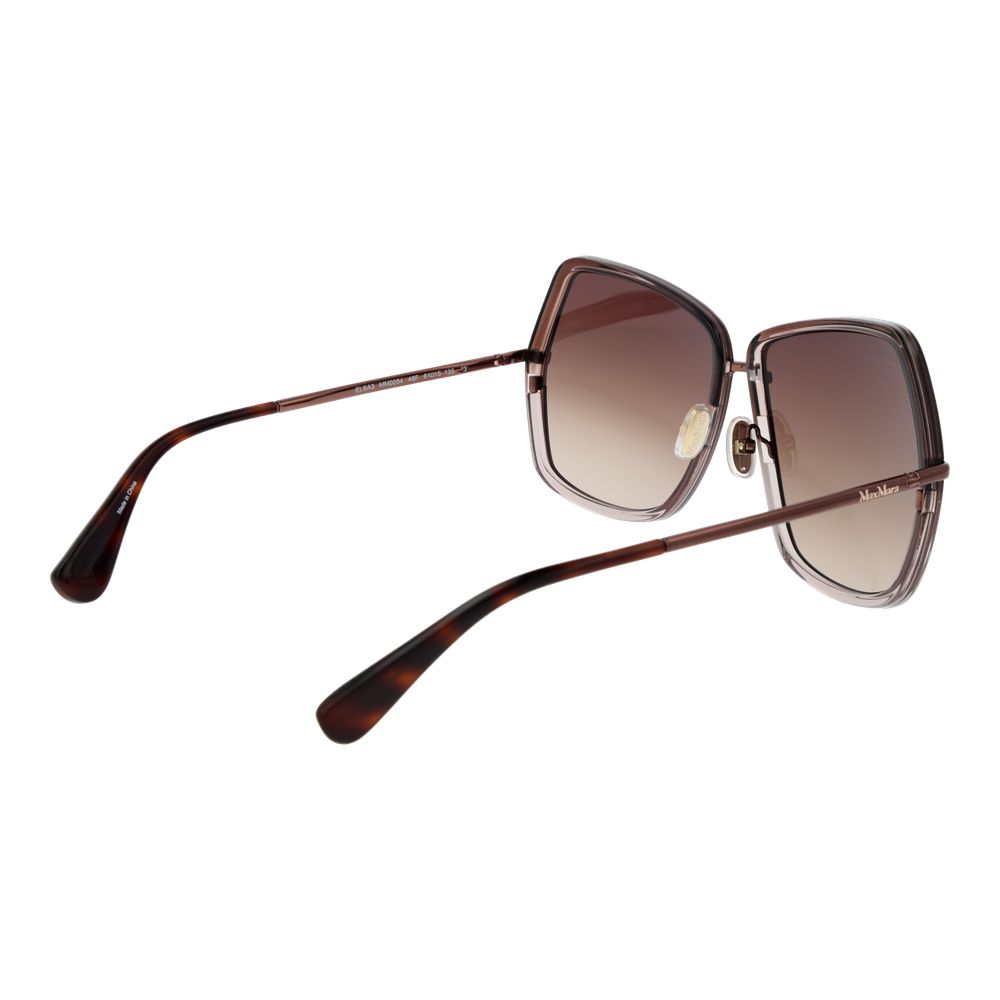Lunettes de soleil métalliques Max Mara couleur bronze