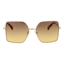 Lunettes de soleil métalliques Max Mara dorées