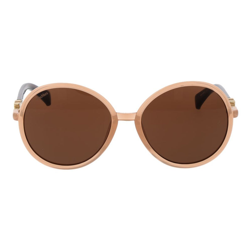 Max Mara Plastic Sunglasses in Beige