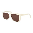 Lunettes de soleil Max Mara en acétate blanc