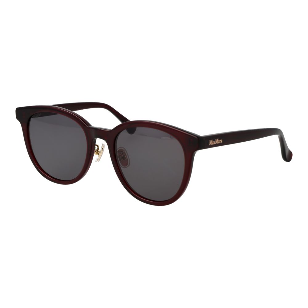 Lunettes de soleil en acétate Max Mara bordeaux
