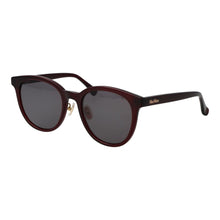 Lunettes de soleil en acétate Max Mara bordeaux