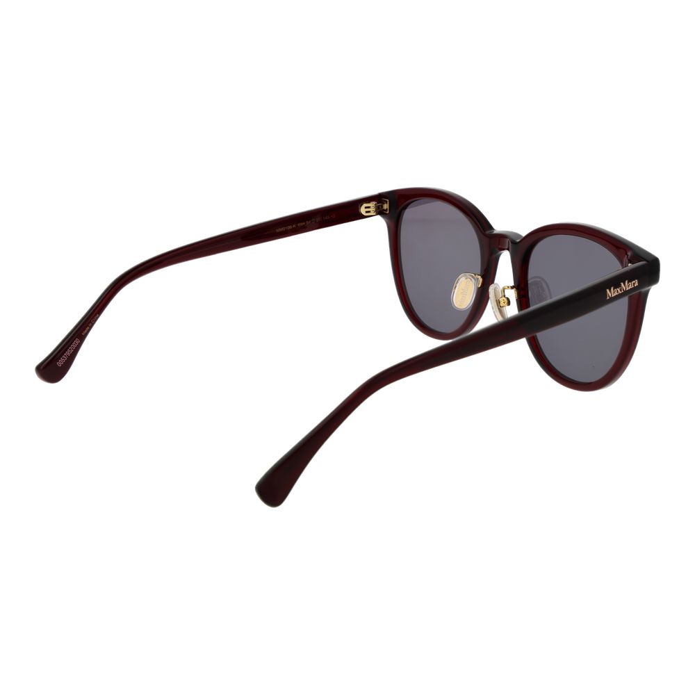 Lunettes de soleil en acétate Max Mara bordeaux