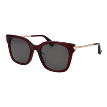 Lunettes de soleil en acétate Max Mara bordeaux