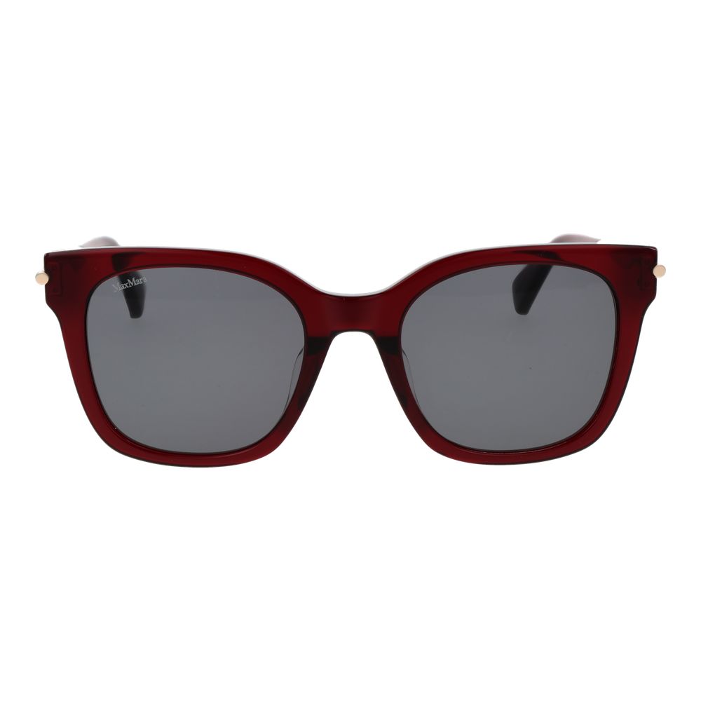 Lunettes de soleil en acétate Max Mara bordeaux
