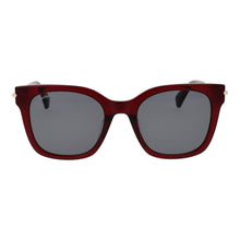 Lunettes de soleil en acétate Max Mara bordeaux