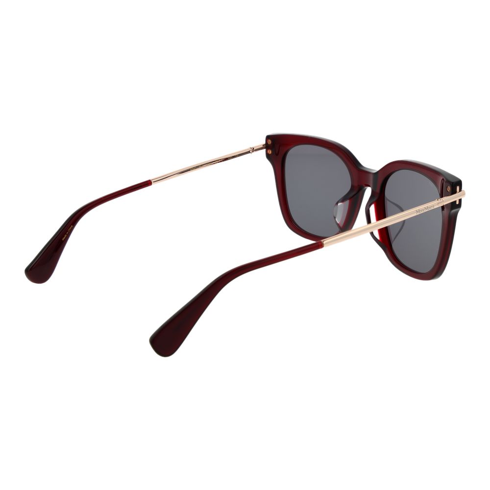 Lunettes de soleil en acétate Max Mara bordeaux