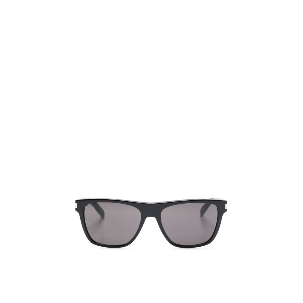 Saint Laurent — Black Acetate Square Sunglasses