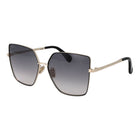 Lunettes de soleil métalliques Max Mara noires