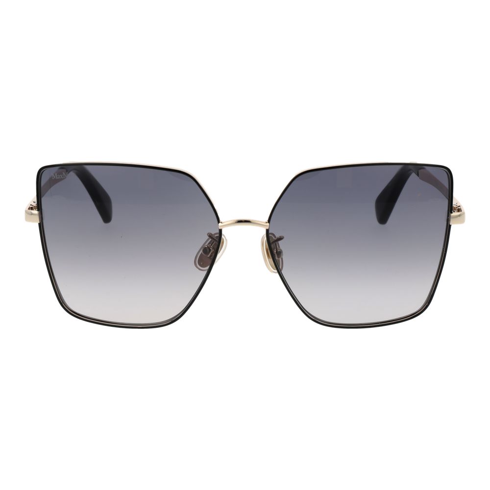 Lunettes de soleil métalliques Max Mara noires