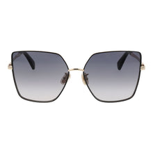 Lunettes de soleil métalliques Max Mara noires