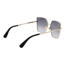 Lunettes de soleil métalliques Max Mara noires