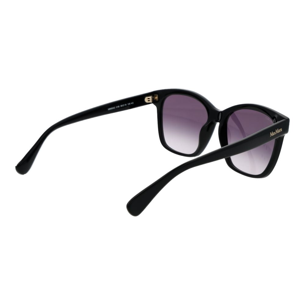 Lunettes de soleil en acétate Max Mara noires