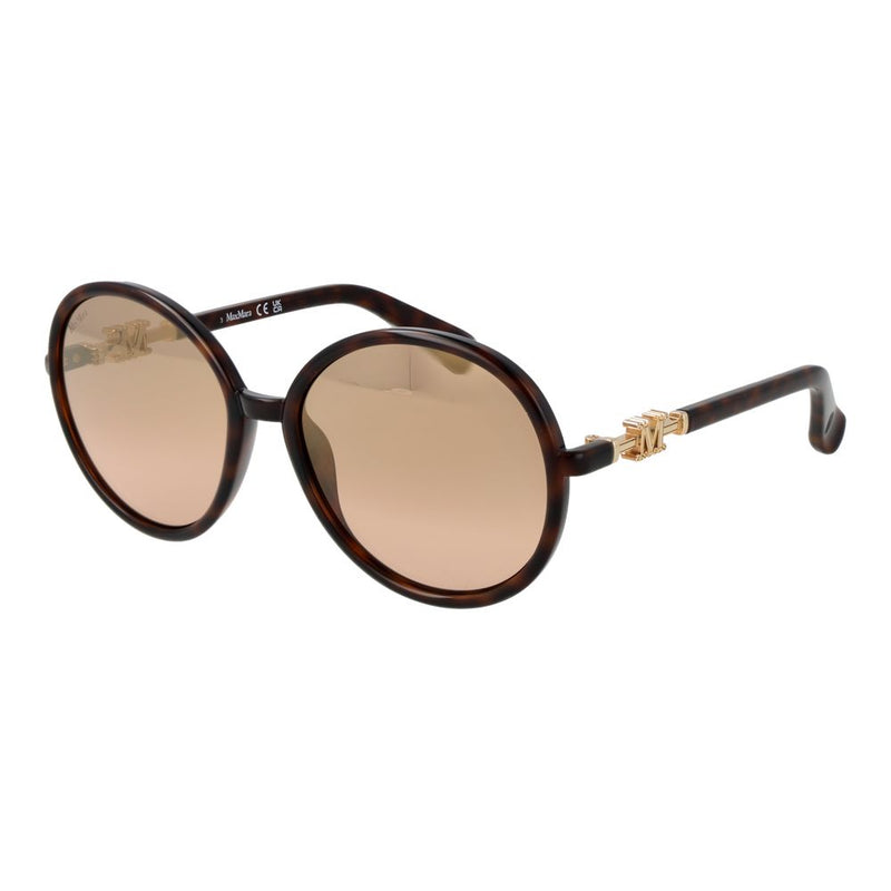 Max Mara Stainless Steel Sunglasses in Brown