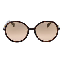 Max Mara Stainless Steel Sunglasses in Brown