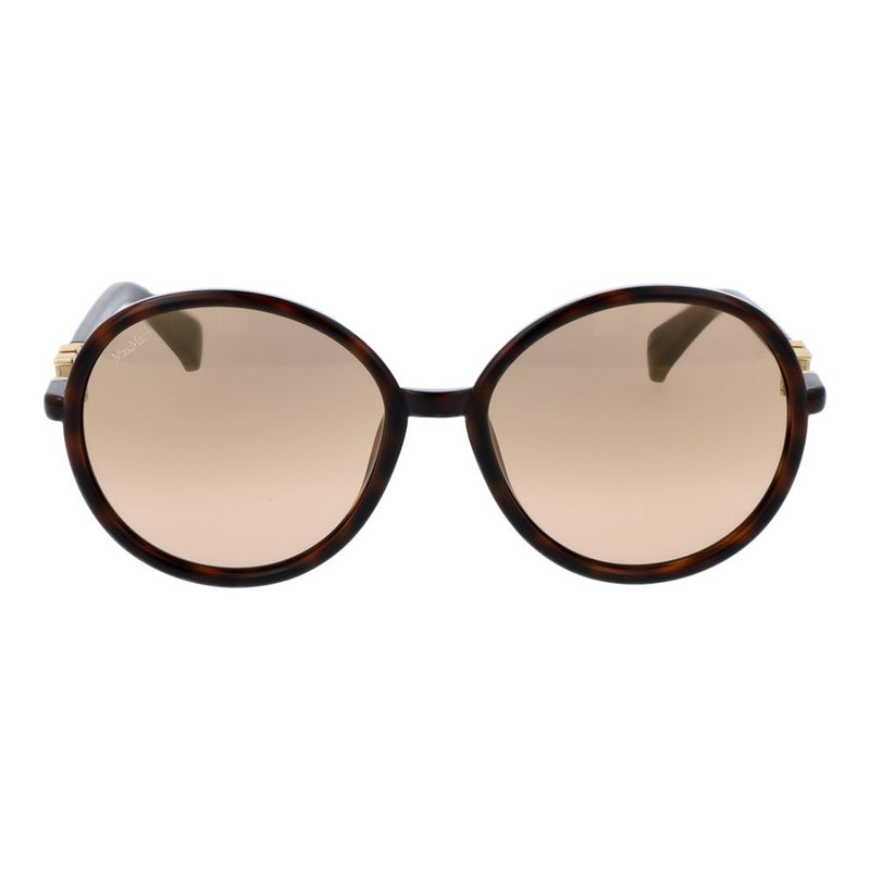 Max Mara Stainless Steel Sunglasses in Brown