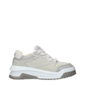 Grey Leather Sneakers