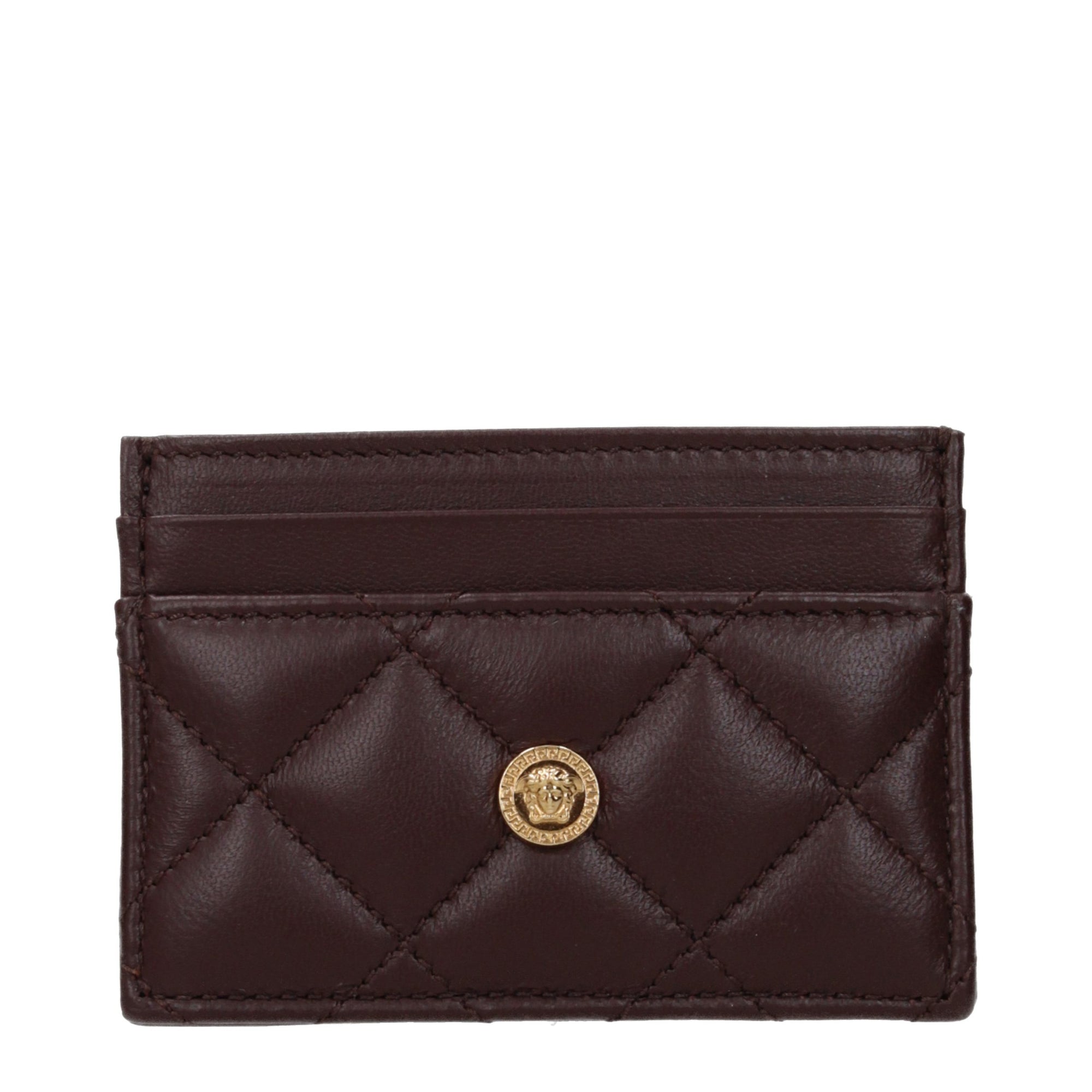 Versace Cardholder in Brown Leather