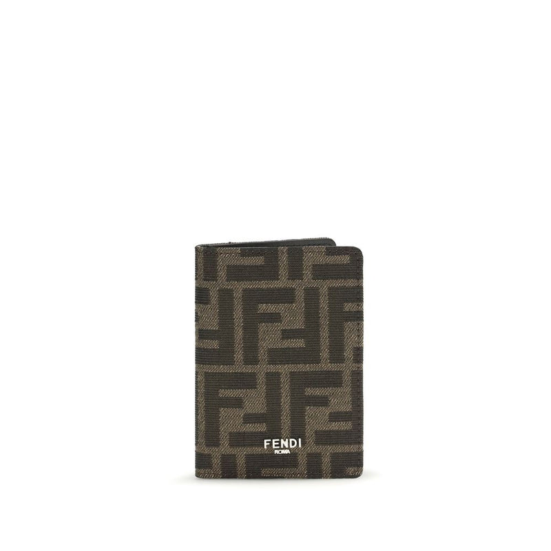 Fendi Calf Leather Bos Taurus Wallet in Brown