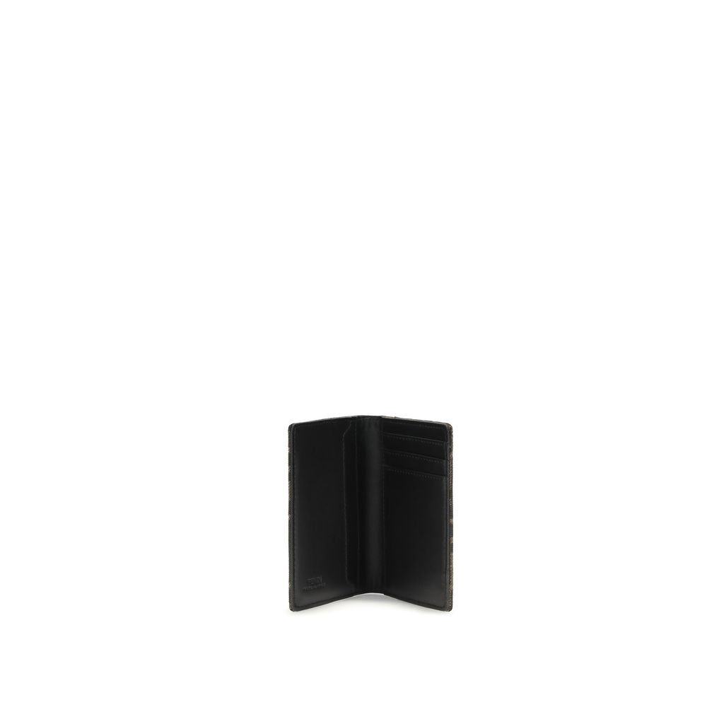 Fendi Calf Leather Bos Taurus Wallet in Brown