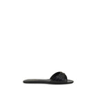 Saint Laurent Babylone Flat Sandals in Smooth Leather
