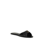 Saint Laurent Babylone Flat Sandals in Smooth Leather