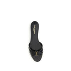 Saint Laurent Babylone Flat Sandals in Smooth Leather
