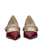 Red Leather Pumps